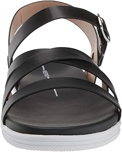 report black flat sandals