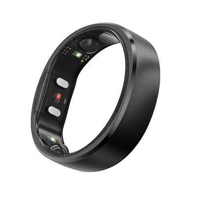 RingConn Gen 2, World’s First Smart Ring with Sleep Apnea Monitoring, No APP Subscription, 12-Day Battery Life, Stress/Heart Rate/Women's Health Tracker, Android & iOS Compatible (Black, Size 6)