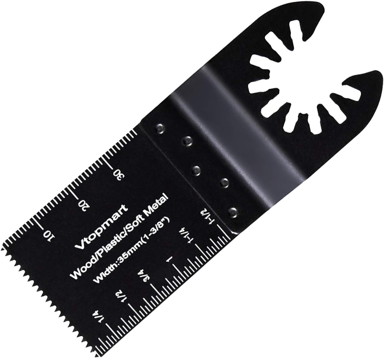 Vtopmart 20 Metal Wood Oscillating Multitool Quick Release Saw Blades Compatible with Fein Multimaster Porter Cable Black & Decker Bosch Dremel Craftsman Ridgid Ryobi Makita Milwaukee Dewalt Rockwell - - 