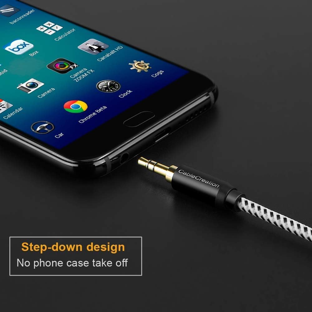 3.5mm Aux Cable, CableCreation 6-Feet Aux Cord, 3.5mm Male to Male Stereo Audio Cable [HiFi Sound, Nylon Braided] Compatible Headphone, Smartphone, 2018 Mac Mini, Home/Car Stereo, Echo & More, 1.8M: Electronics