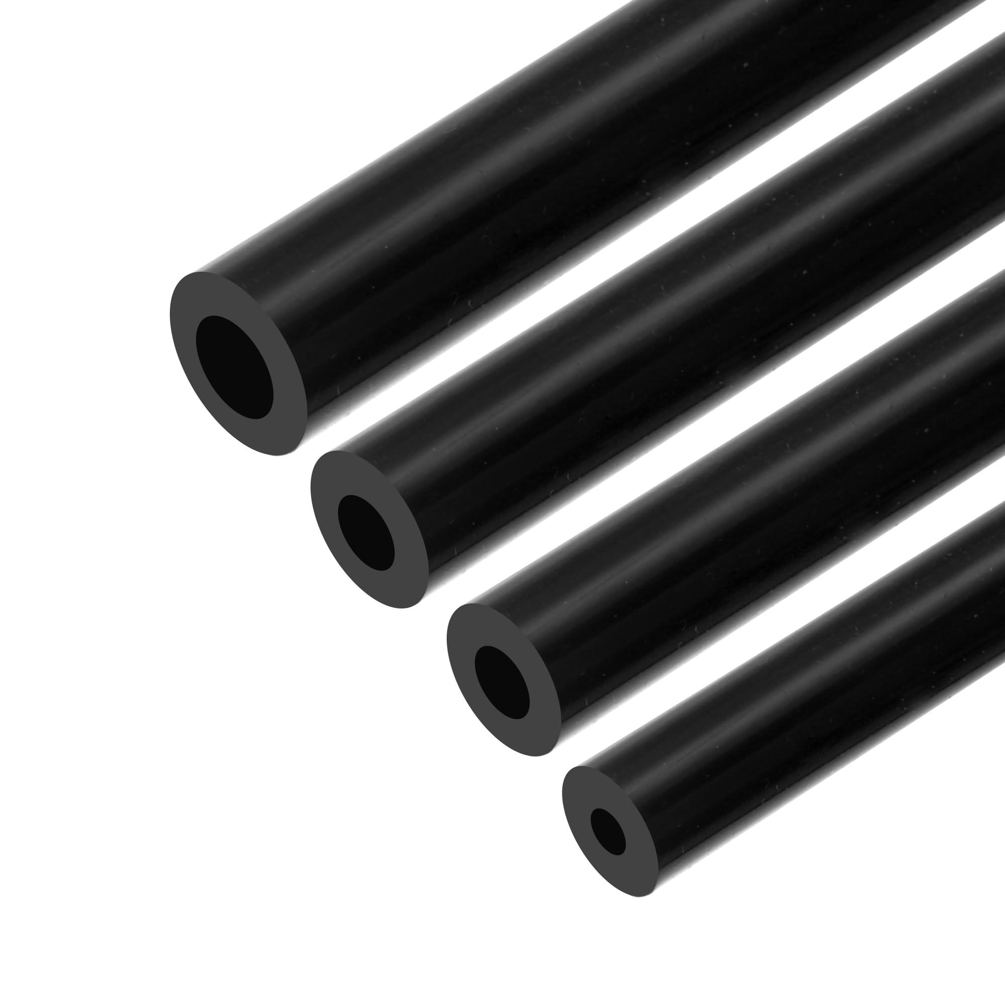 uxcell Vacuum Silicone Tubing Hose 3mm 5mm 6mm 8mm ID 3mm Wall Thick 1.5m Black High Temperature for Engine