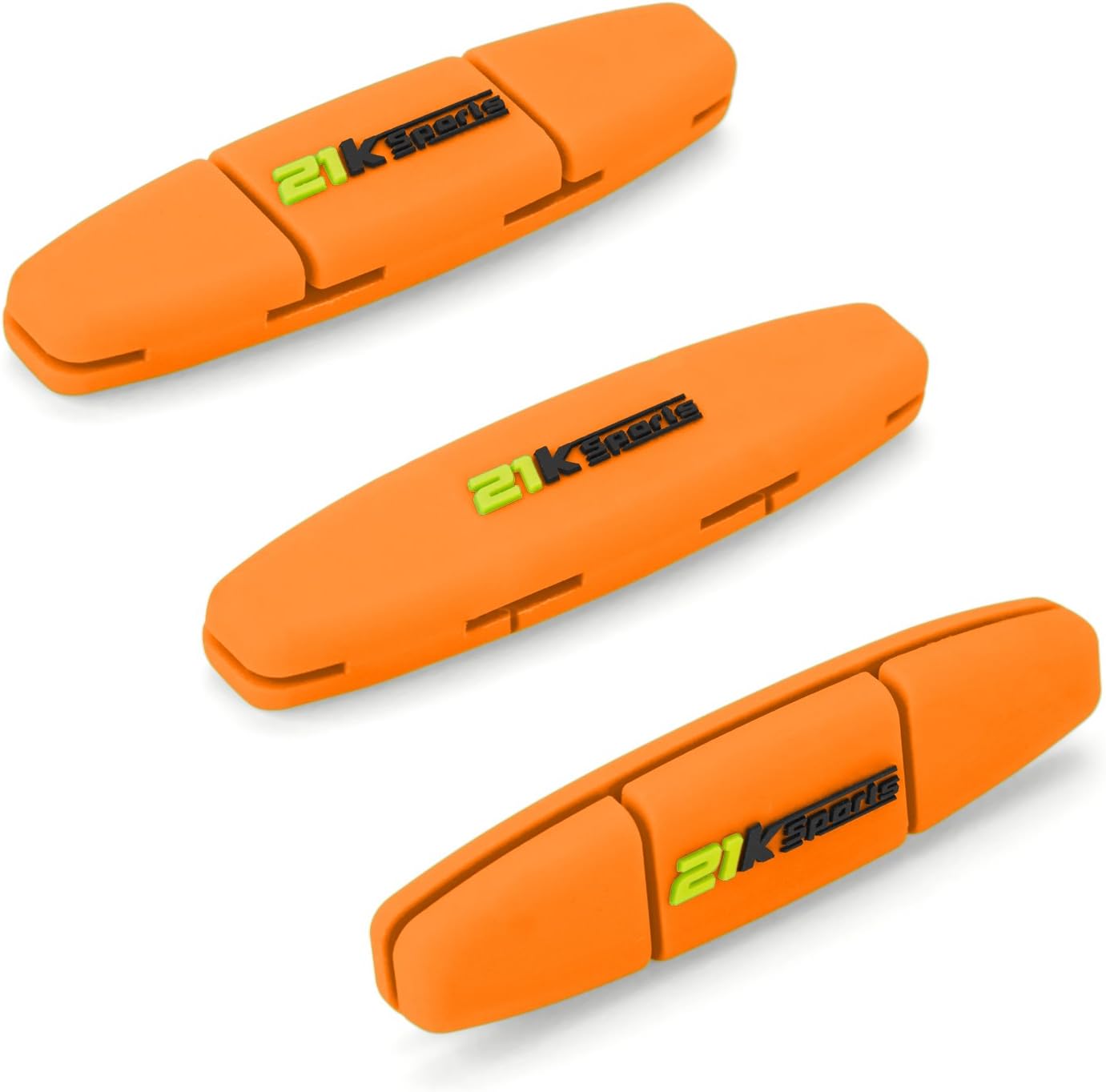 21K Sports Tennis Vibration Dampener- Set of 3-Tennis Shock Absorber for Strings- Best for Tennis Racket, Premium- Durable & Long-Lasting- Great for Tennis Players (Green)