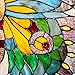 RIVER OF GOODS Butterfly 20.5 Inch High Stained Glass Suncatcher Window Panel, Orange, Blue, Yellow