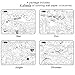 b_odd supplies A Set of 4, Giant Wall Size Coloring Posters for Kids Coloring Book Wall Decals for Kids Room Décor, 29.9
