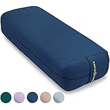 AJNA Yoga Bolster Pillow - Luxurious 100% Vegan Suede or Organic Cotton - Yoga Bolster for Restorative Yoga - Rectangular Yog