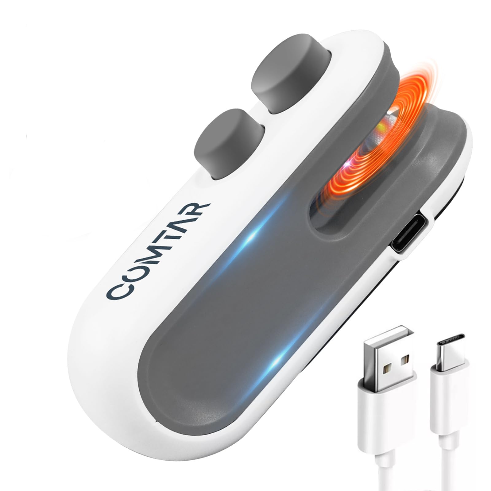 Photo 1 of 2in1 Mini Bag Sealer With Cutter And Magnet- Heat Seal & Cutter, Portable Handheld Chip Bag Sealer for Snacks, Candies & Food Storage (White, 1 PACK)