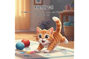 Friendly cat: A Sweet Story of Love, Care, and Playful Happy Pet Cat