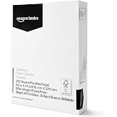 Amazon Basics Cardstock Paper, 8.5" x 11", 65 lb/176 gsm, 96 Bright White, 250 Sheets