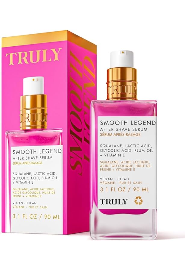Amazon.com: Truly Beauty Soft Serve - Aceite para después del afeitado,  tratamiento hidratante para encarnados e irritación, péptidos, ácido  hialurónico y extracto de fresa, calma y suaviza la piel, aroma a :