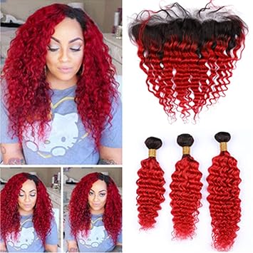 Red deep wave hair Clearance