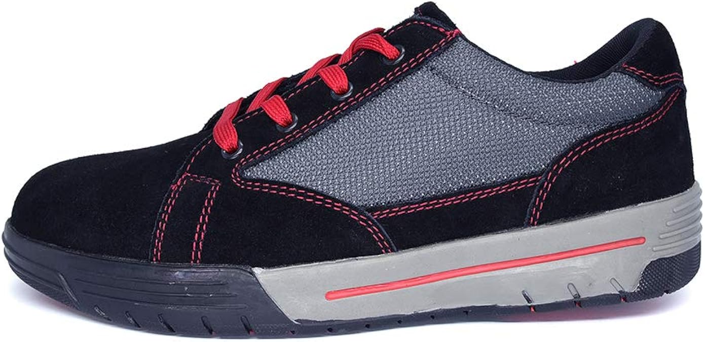 Men's Safety Toe Athletic Shoes Skater Style, Steel Toe