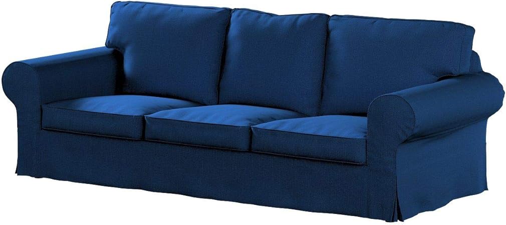 Dekoria Ektorp Housse De Canape 3 Places Pour Modele Ikea Bleu