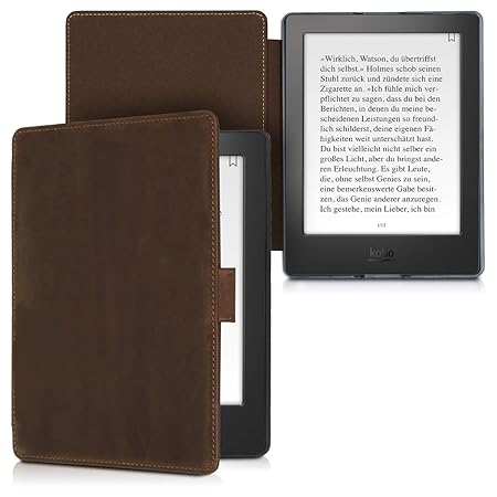 kalibri Kobo Aura H2O Edition 2 Hülle - Leder eBook eReader Schutzhülle Cover Case für Kobo Aura H2O Edition 2