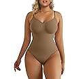 SHAPERX Women's Shapewear Bodysuit Tummy Control Body Shaper Seamless Sculpting Snatched Waist Body Suit