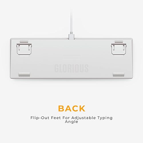 Glorious GMMK 2 65% RGB USB Mechanical Gaming Keyboard UK ISO White Glo G Kb 04y Gr