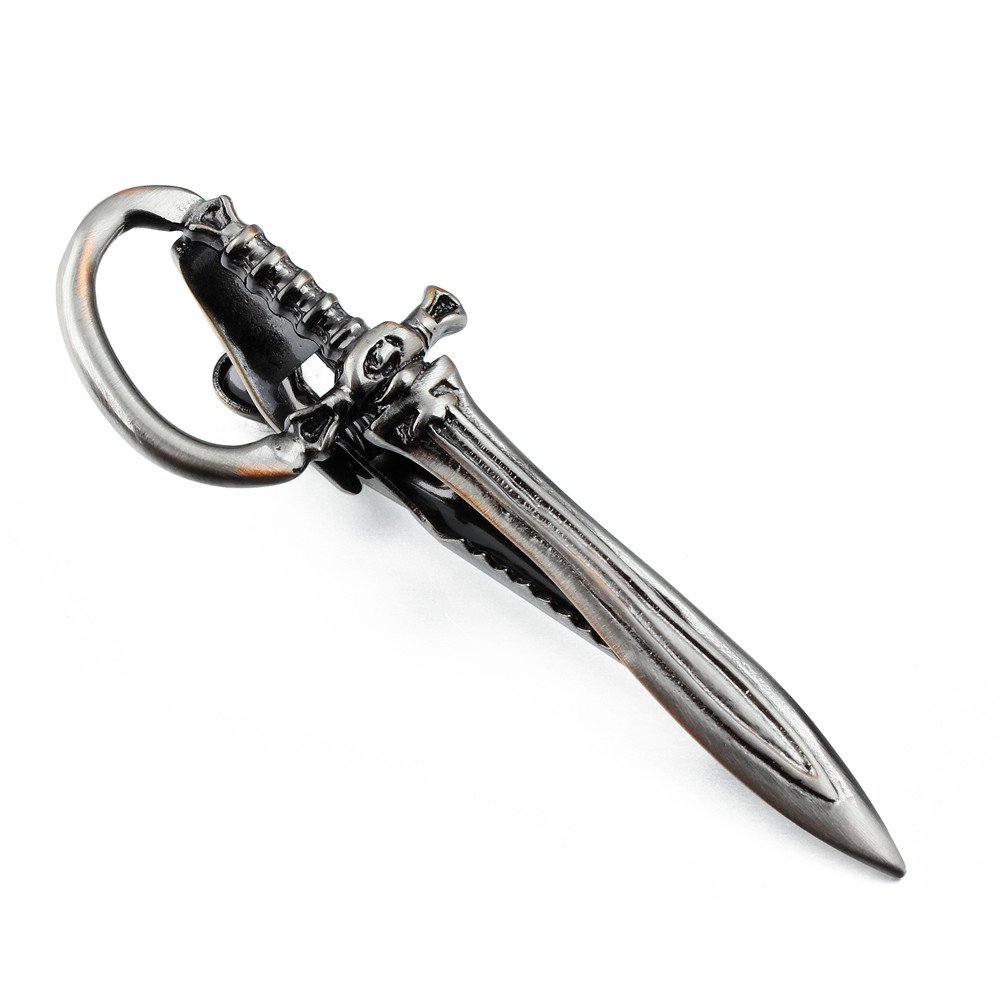 HAWSON Antique Brass Sword Tie Clip Bar for Man Necktie Accessories