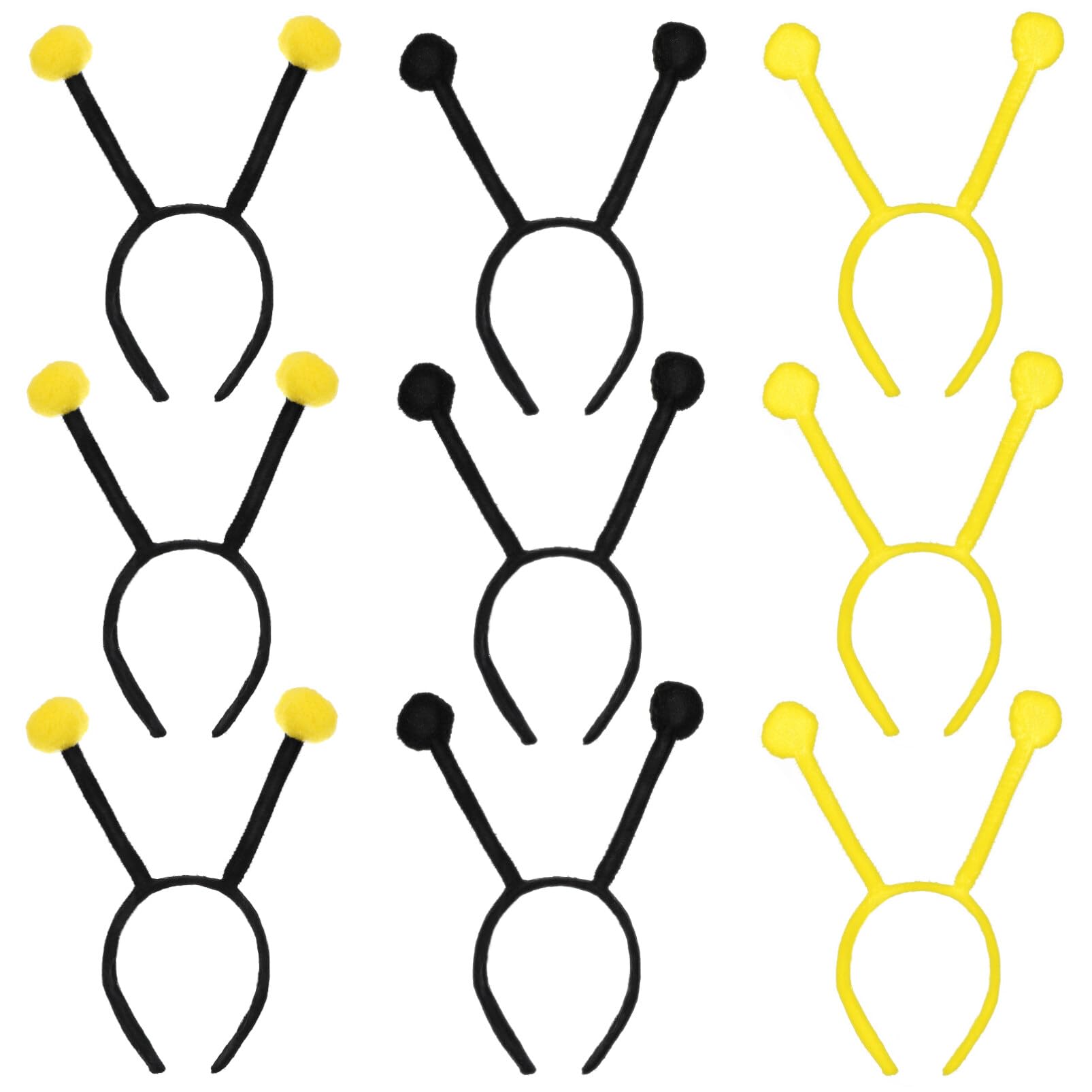 FRCOLOR 9Pcs Bee Headband Christmas Headband Bee Tentacle s Hair Bands Tentacle Headwear Pom Pom Christmas Party Supplies