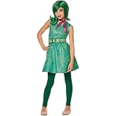 Spirit Halloween Inside Out 2 Kids Disgust Dress Costume | Officially Licensed | Disney | Pixar | Disgust Outfit