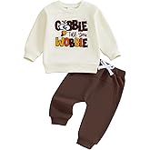 JLKGICF St Patricks Day Baby Boy Outfit Shamrock Letters Embroidery Sweatshirt Jogger Pants Set Cute Toddler Boy Clothes