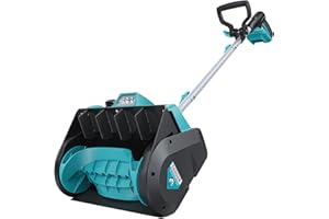 Brushless Snow Shovel Compatible with Makita 18V Battery (Tool Only), 12” Cordless Electric Snow Blower Thrower, w/LED Light,