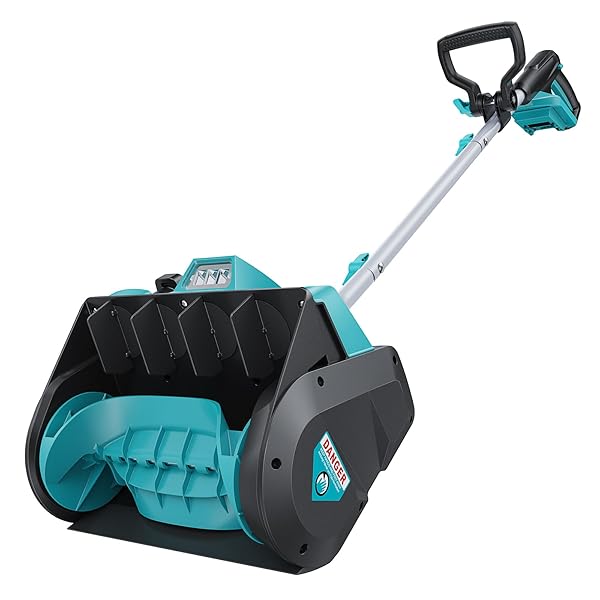 12-INCH CORDLESS BRUSHLESS SNOW SHOVEL COMPATIBLE WITH MAKITA 18V BATTERY(TOOL ONLY) ELECTRIC SNOW BLOWER WITH 23FT THROWING DISTANCE, ADJUSTABLE CHUTE, SMART CONTROL, LED LIGHT FOR DRIVEWAY, PATIO