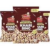 Jabsons - Bharuchi Dry Roasted Salted Peanuts, (Pack of 3) 400g each