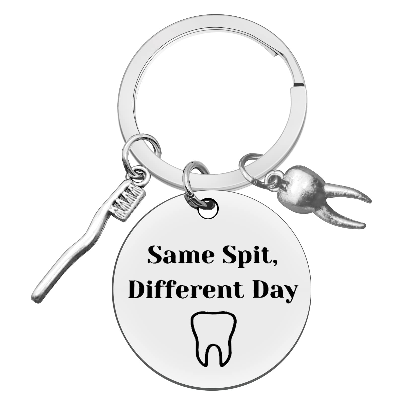 Ximalun Dentist Gifts for Women Men Dental Hygienist Gifts Same Spit Different Day Keyring Dental Assistant Gifts Dental Student Gift Dentist Graduation Gifts Dentist Office Orthodontist Gifts