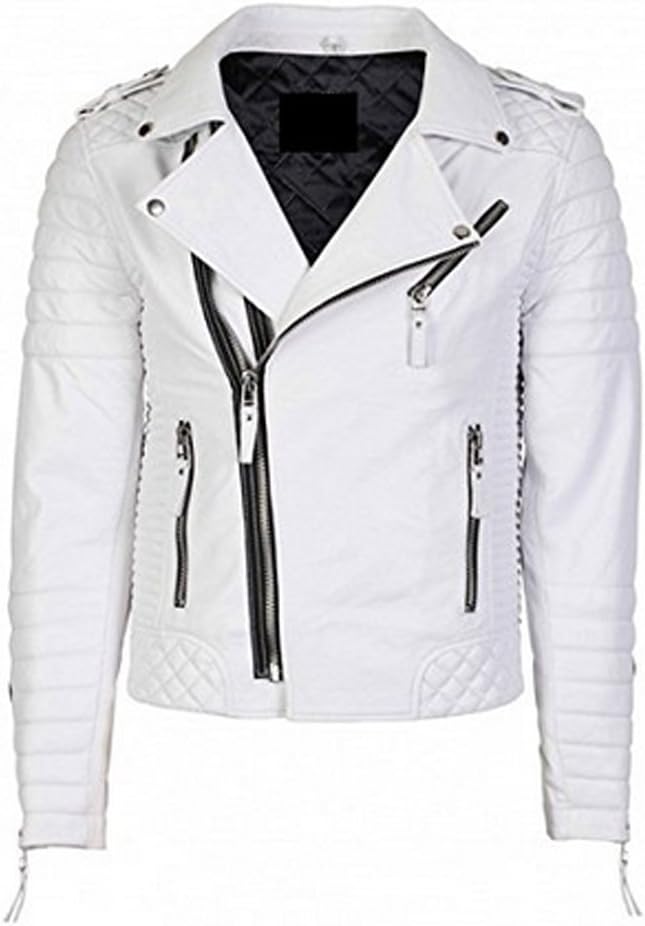 KBN Leather Men Leather 100% Genuine Soft Lambskin Biker Bomber Jacket