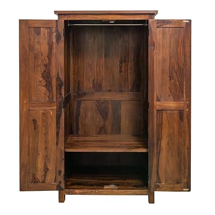 Shilpi Handicrafts Sheesham Wood Wardrobe Cabinet Amazon In Home