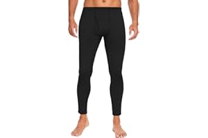 SIMIYA Thermal Underwear for Men Long Johns Bottoms Fleece Lined Base Layer Stretch Thermals Leggings