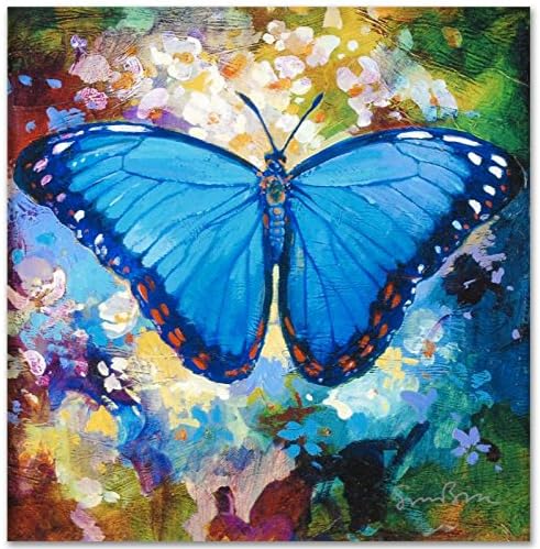 "Blue Morpho" Limited Edition Canvas by Simon Bull