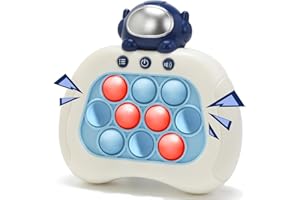 olloiig Pop Fidget Kids Games Toys, Handheld Game for Kids 6-8, Fast Push Machine, Bubble Stress Light Up Game, Autism Sensory Toys, Birthday Gifts for 8-12 Year Old Boys, Girls, Teens - Astronaut