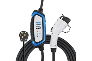 Lectron NEMA 14-50 Level 2 EV Charger - 240V 32 Amp with 21 ft Extension Cord & J1772 Cable - for J1772 EVs…