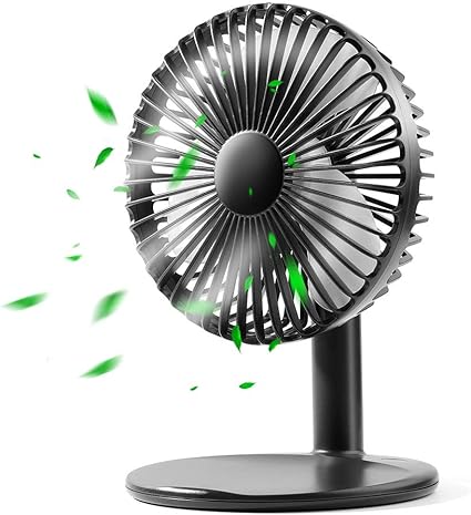 Amazon Cafele 卓上扇風機 静音 扇風機 小型 長時間連続使用 Usb扇風機 三段階風量調節 卓上扇風機 90度角度調整 ミニ扇風機 静音 ブラック Five City 卓上扇風機