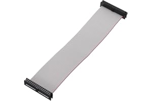 MECCANIXITY 1 Pcs IDC Connector Flat Ribbon Cable, 30 Pins 2mm Pitch 15cm Length FC to FC Dual Female Connector Flat Ribbon C