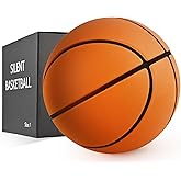 MKOBAT Silent Basketball 29.5" Size 7 Quiet Basketball High Density Soft Foam Low Noise Bouncing Ball for Quiet Dribbling Practice