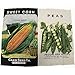 MODA Vegetable Seed Flour Sack Kitchen Dish Towels, Set of 4