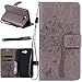Linkertech Galaxy J7 V Case, Galaxy J7 Perx Case, [Kickstand] PU Leather Wallet Flip Pouch Case Cover with Wrist Strap & Card Slots for Samsung Galaxy J7 2017 / J7 Sky Pro/Galaxy Halo (B-3)