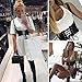 Women's Tank Tied Lace Up Wide Waist Cincher Belt Corset (XL, Black)