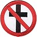 Bad Religion Men's Cross Buster Embroidered Patch Red