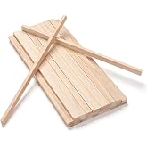 Wood Strips Slats Wooden Sticks for Crafts 1/4" &times; 1/2" &times; 12", 30 PCS Thin Wood Trim Planks Lumber Flat Boards Pieces Square Wooden Dowel Rods for Crafting, Woodworking, Model Making