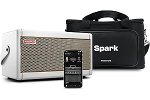 Positive Grid Spark Pearl Guitar Amplifier + Traveler Bag Bundle - Electric, Bass and Acoustic Guitar 40-Watt Combo Amp Inclu