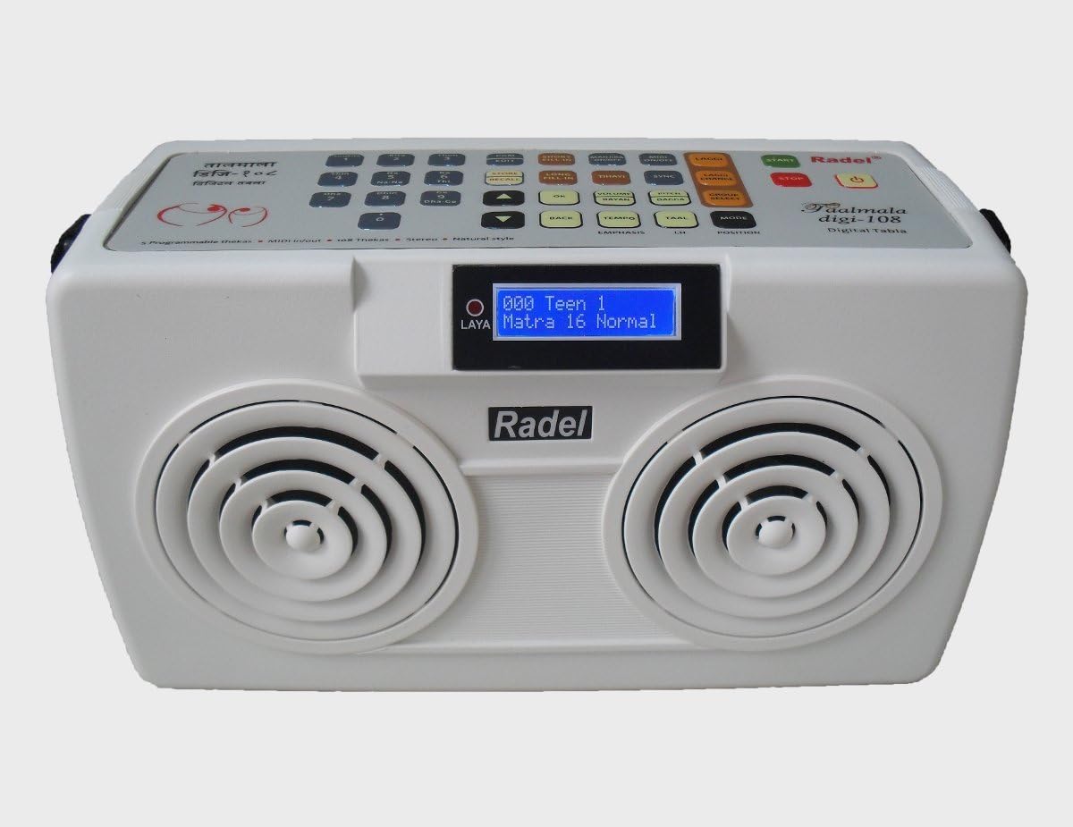 Sai Musical Radel Taalmala Digi-108 Dx Electronic Digital Tabla