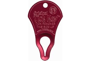 THE TICK KEY The Original Tick Key - Tick Detaching Device - Portable, Safe and Highly Effective Tick Detaching Tool (Assorted)