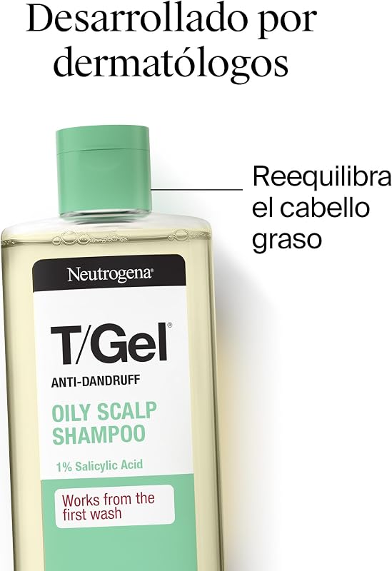 T/Gel Champú Anticaspa para Cabello Graso 250 ml 2 uds