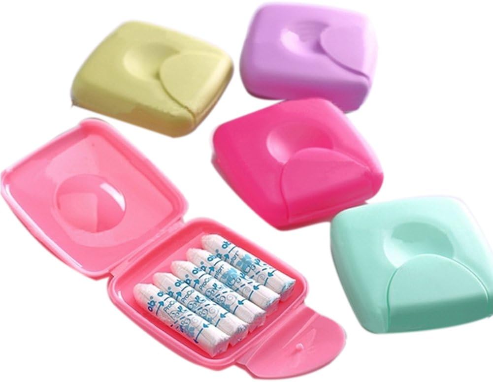 LYCOS3 Women Tampons Storage Box,2pcs Travel Outdoor Portable Women Tampons Storage Box Holder Color Random