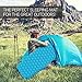 Dryzle Inflatable Lightweight Sleeping Pad - Compact Bed & Ultralight Camping Air Mattress with Foam Pads, Portable Blow Up Mat Great for Backpacking, Travel, Outdoor and Hiking