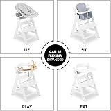 hauck Alpha+ White Wooden High Chair Beechwood 5-Point Harness 90 kg view 5