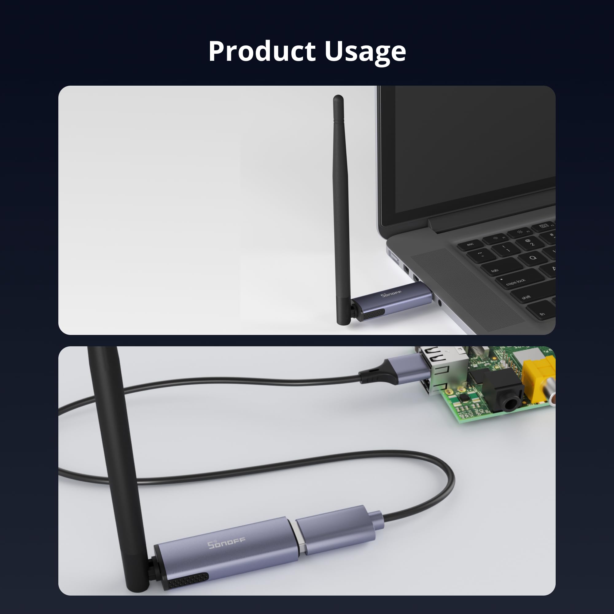 SONOFF Zigbee 3.0 USB Dongle Plus MG24, Zigbee Gateway mit EFR32MG24, Thread & Zigbee USB-Stick, Zigbee Controller für Home Assistant oder Zigbee2MQTT 4