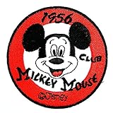 Mickey Mouse Cartoon Patch Embroidered Iron on Hat Jacket Hoodie Backpack Ideal for Gift/ 7cm(w) X 7cm(h)